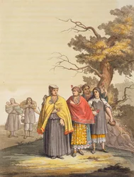 Die Caciche-Indianer in traditionellen Kostümen, Nova Granada, Brasilien